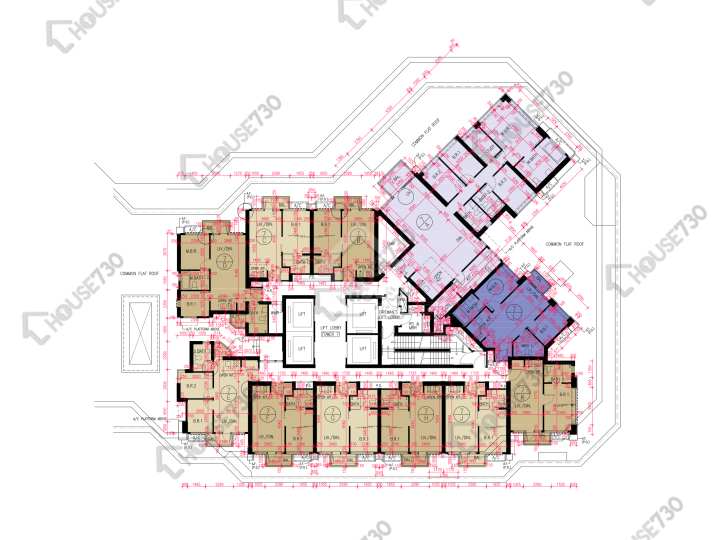 匯璽 平面圖 匯璽 5期 匯璽III 7座 6樓 樓層平面圖 - House730