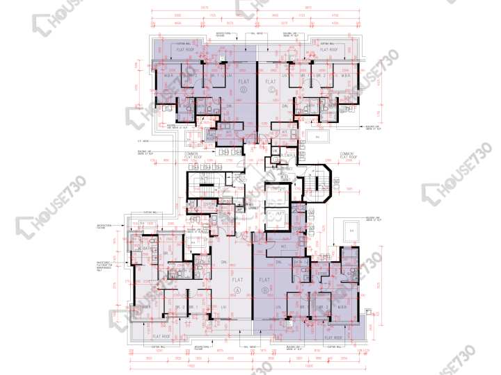 峻巒 平面圖 峻巒 2B期 Park Yoho Napoli 20座 1樓 樓層平面圖 - House730