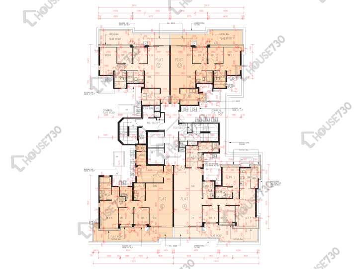 峻巒 平面圖 峻巒 2A期 Park Yoho Genova 19座 1樓 樓層平面圖 - House730