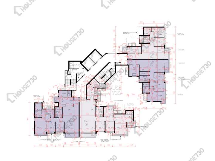 峻巒 平面圖 峻巒 2B期 Park Yoho Napoli 22座 2-3,5-12,15-16,17樓 樓層平面圖 - House730