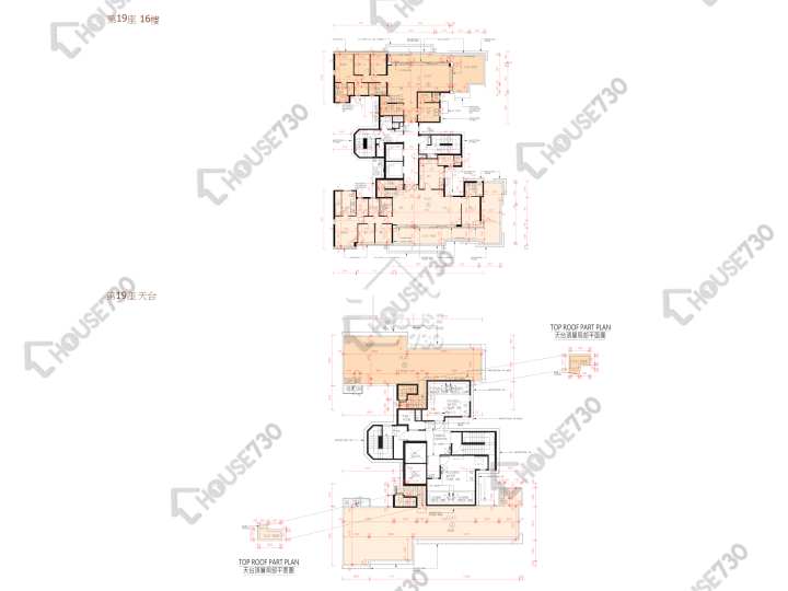 峻巒 平面圖 峻巒 2A期 Park Yoho Genova 19座 16樓 樓層平面圖 - House730