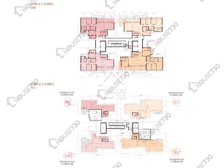 峻巒 平面圖 峻巒 2A期 Park Yoho Genova 30A座 15樓 樓層平面圖 - House730