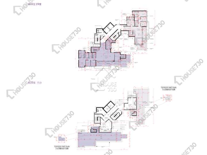 峻巒 平面圖 峻巒 2B期 Park Yoho Napoli 22座 19樓 樓層平面圖 - House730