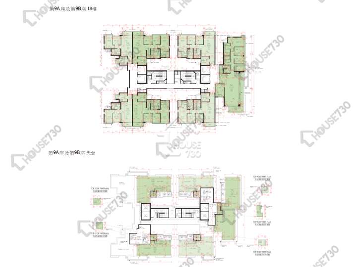 峻巒 平面圖 峻巒 1A期 9A座 19樓 樓層平面圖 - House730
