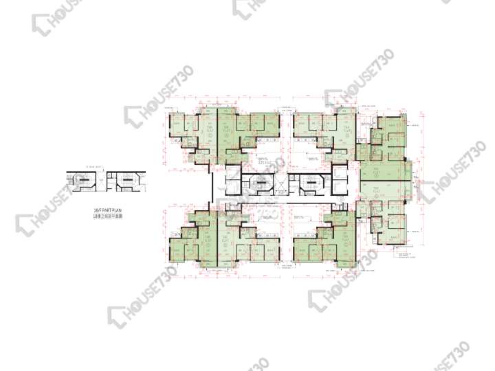 峻巒 平面圖 峻巒 1A期 9A座 2-3,5-12,15-17,18樓 樓層平面圖 - House730