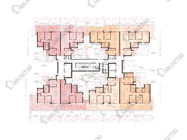 峻巒 平面圖 峻巒 2A期 Park Yoho Genova 30A座 1樓 樓層平面圖 - House730