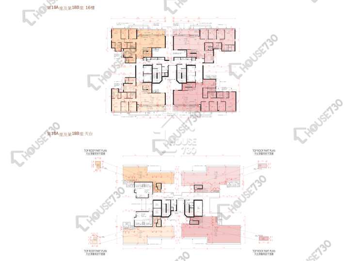 峻巒 平面圖 峻巒 2A期 Park Yoho Genova 18A座 16樓 樓層平面圖 - House730