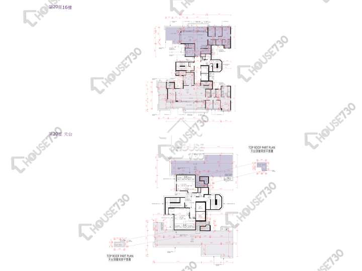 峻巒 平面圖 峻巒 2B期 Park Yoho Napoli 20座 16樓 樓層平面圖 - House730