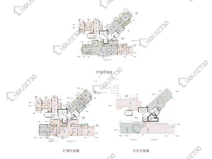 香島 平面圖 香島 5座 30-31樓 樓層平面圖 - House730