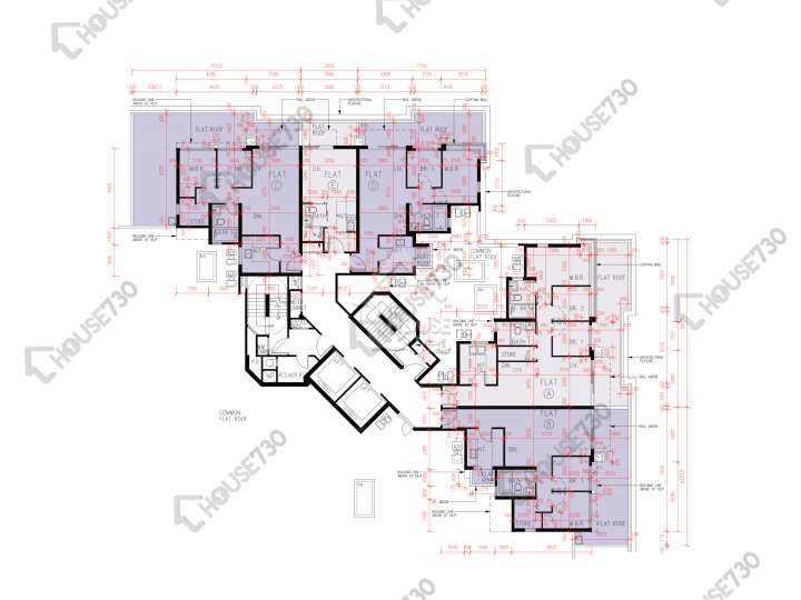峻巒 平面圖 峻巒 2B期 Park Yoho Napoli 26座 1樓 樓層平面圖 - House730