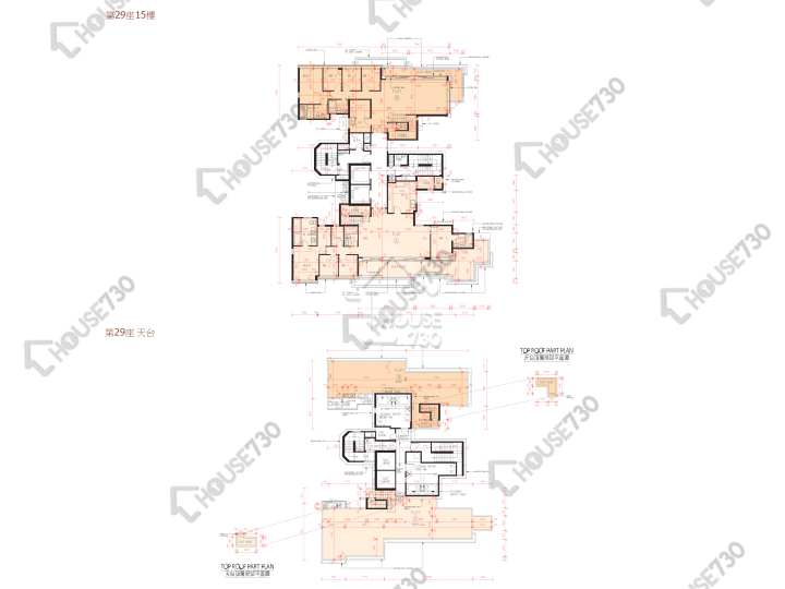 峻巒 平面圖 峻巒 2A期 Park Yoho Genova 29座 15樓 樓層平面圖 - House730