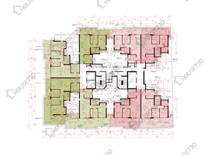 峻巒 平面圖 峻巒 2C期 Park Yoho Milano 31A座 1樓 樓層平面圖 - House730