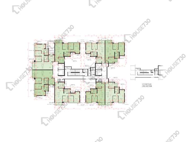 峻巒 平面圖 峻巒 1A期 11A座 2-3,5-12,15-16,17樓 樓層平面圖 - House730