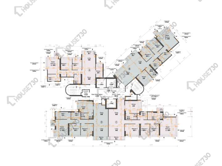 香島 平面圖 香島 5座 19-23,25-28,29樓 樓層平面圖 - House730