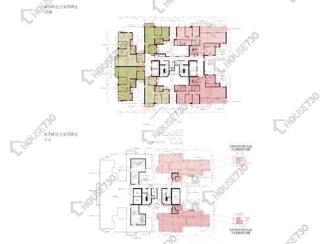 峻巒 平面圖 峻巒 2C期 Park Yoho Milano 31A座 12樓 樓層平面圖 - House730