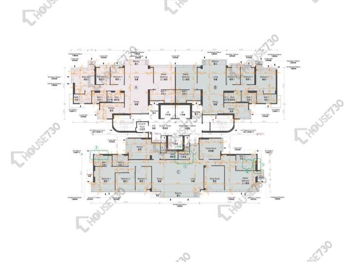 香島 平面圖 香島 2座 31樓 樓層平面圖 - House730