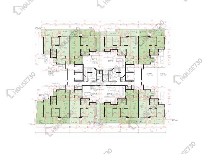 峻巒 平面圖 峻巒 1A期 10A座 1樓 樓層平面圖 - House730
