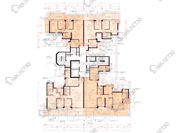 峻巒 平面圖 峻巒 2A期 Park Yoho Genova 29座 1樓 樓層平面圖 - House730
