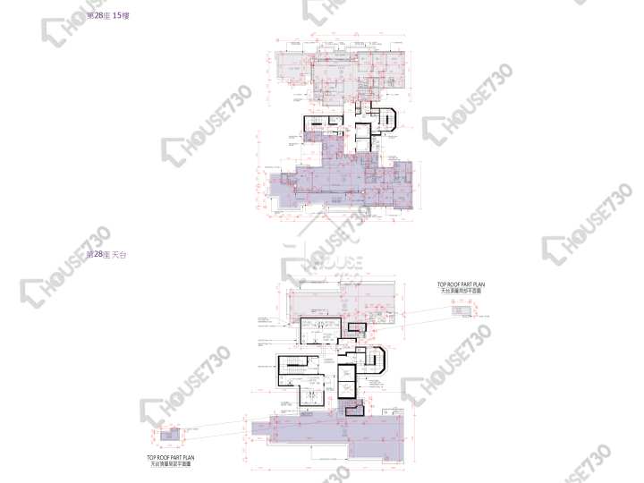峻巒 平面圖 峻巒 2B期 Park Yoho Napoli 28座 15樓 樓層平面圖 - House730
