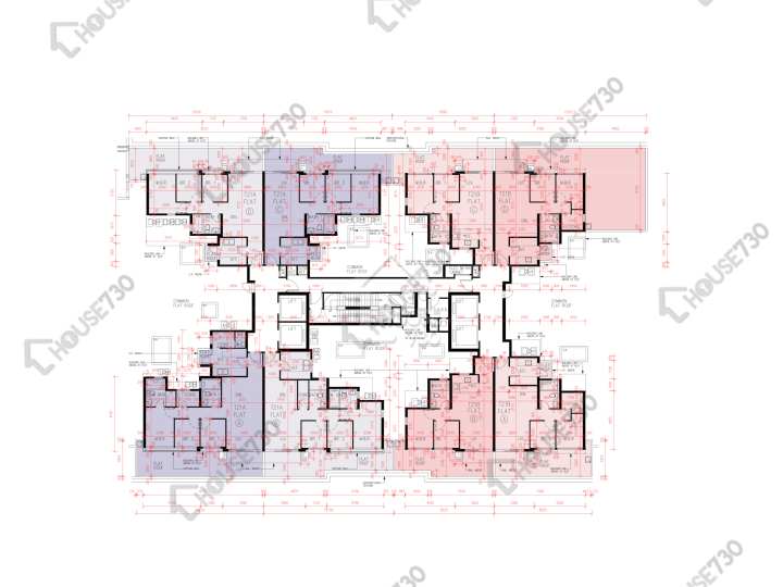 峻巒 平面圖 峻巒 2B期 Park Yoho Napoli 21B座 1樓 樓層平面圖 - House730