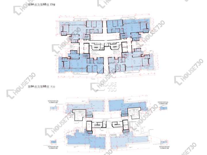 峻巒 平面圖 峻巒 1B期 Park Yoho Venezia 6A座 15樓 樓層平面圖 - House730