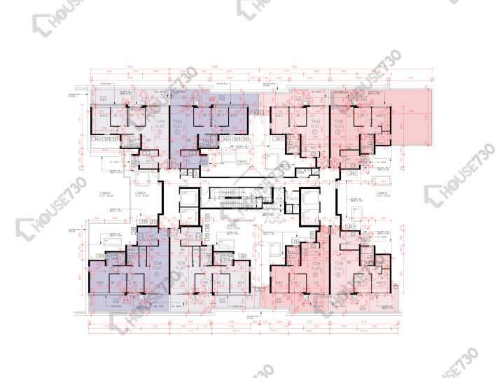 峻巒 平面圖 峻巒 2B期 Park Yoho Napoli 25A座 1樓 樓層平面圖 - House730
