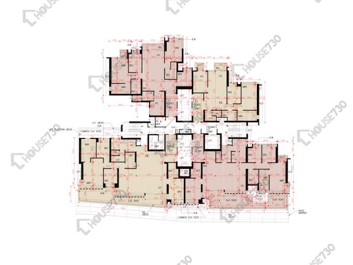 天鑄 平面圖 天鑄 1期 8座 6樓 樓層平面圖 - House730