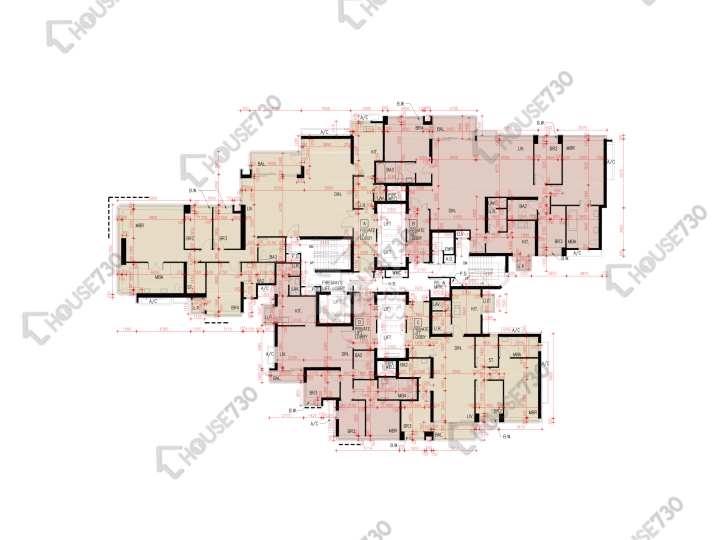 天鑄 平面圖 天鑄 2期 1座 6-12,15-19,20樓 樓層平面圖 - House730