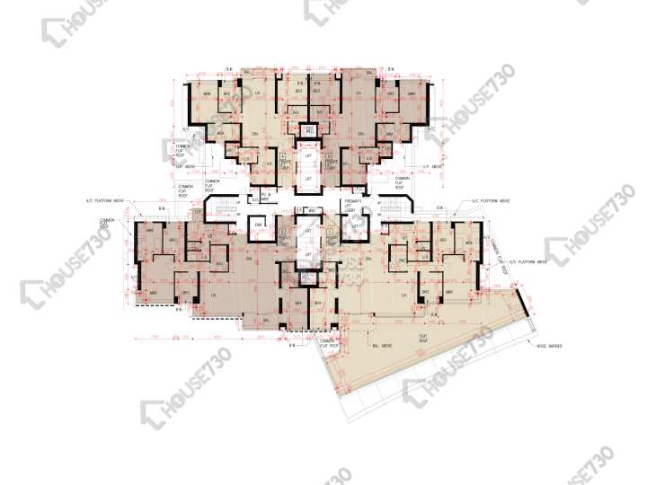天鑄 平面圖 天鑄 1期 7座 5樓 樓層平面圖 - House730