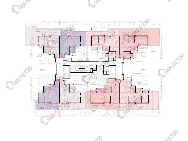 峻巒 平面圖 峻巒 2B期 Park Yoho Napoli 23A座 1樓 樓層平面圖 - House730