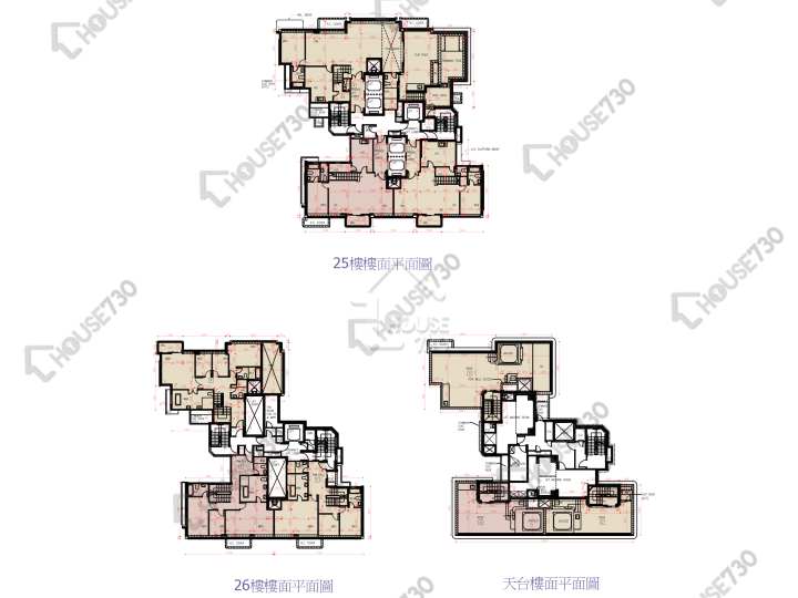 天鑄 平面圖 天鑄 2期 5座 25樓 樓層平面圖 - House730