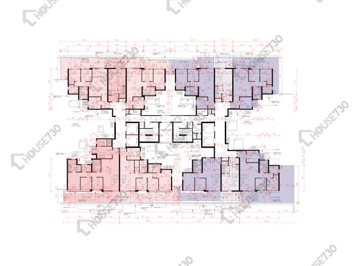 峻巒 平面圖 峻巒 2B期 Park Yoho Napoli 27A座 1樓 樓層平面圖 - House730