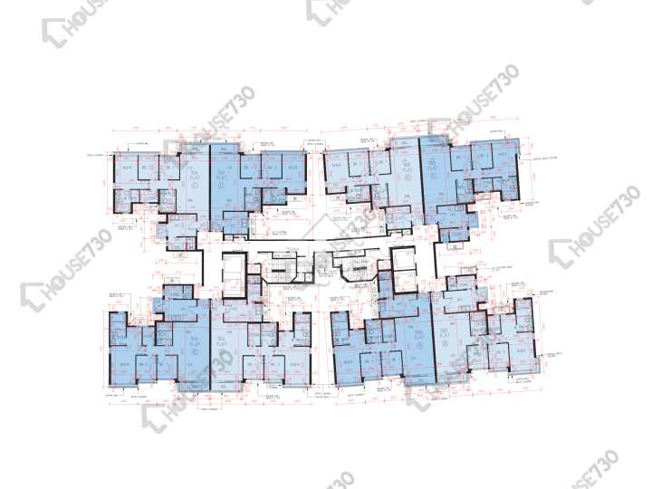 峻巒 平面圖 峻巒 1B期 Park Yoho Venezia 6A座 3,5-11,12樓 樓層平面圖 - House730