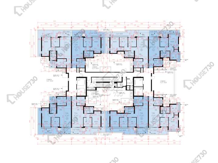 峻巒 平面圖 峻巒 1B期 Park Yoho Venezia 2A座 2樓 樓層平面圖 - House730