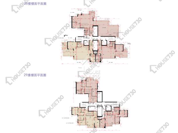 天鑄 平面圖 天鑄 1期 8座 28樓 樓層平面圖 - House730