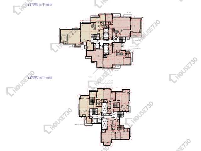 天铸 平面图 天铸 2期 1座 21楼 楼层平面图 - House730