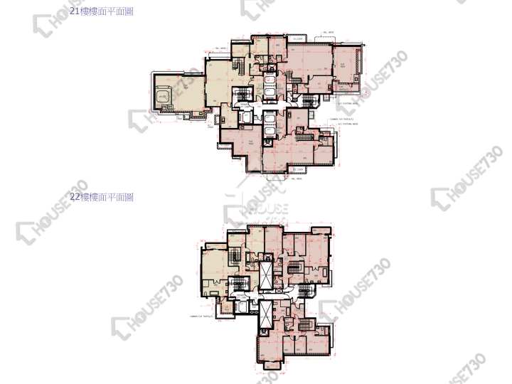 天鑄 平面圖 天鑄 2期 1座 21樓 樓層平面圖 - House730