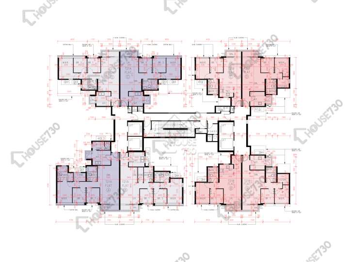 峻巒 平面圖 峻巒 2B期 Park Yoho Napoli 21B座 15樓 樓層平面圖 - House730