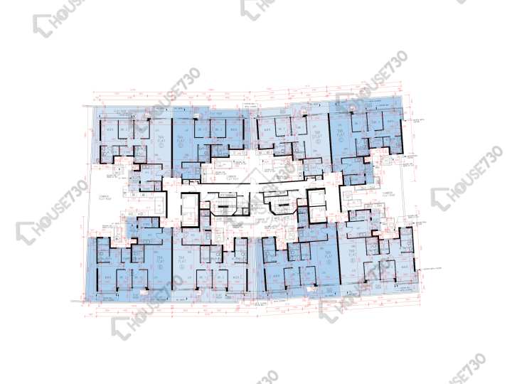 峻巒 平面圖 峻巒 1B期 Park Yoho Venezia 6A座 2樓 樓層平面圖 - House730