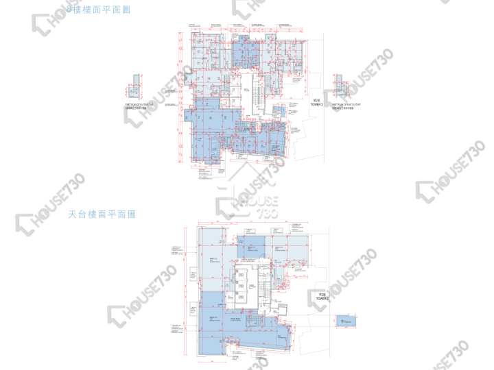 Capri 平面圖 Capri 1座 8樓 樓層平面圖 - House730