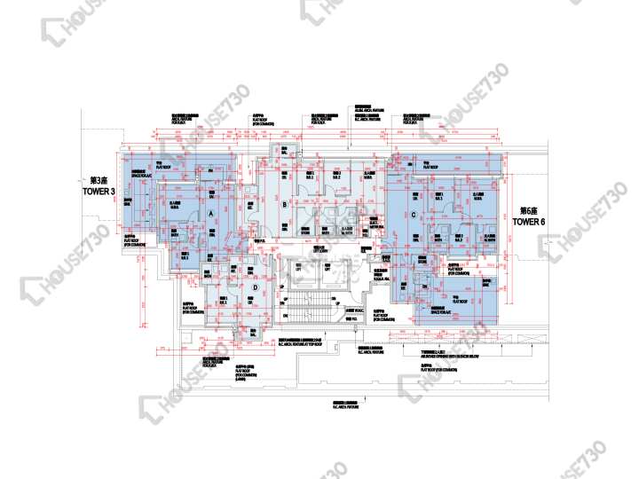 Capri 平面圖 Capri 5座 2樓 樓層平面圖 - House730