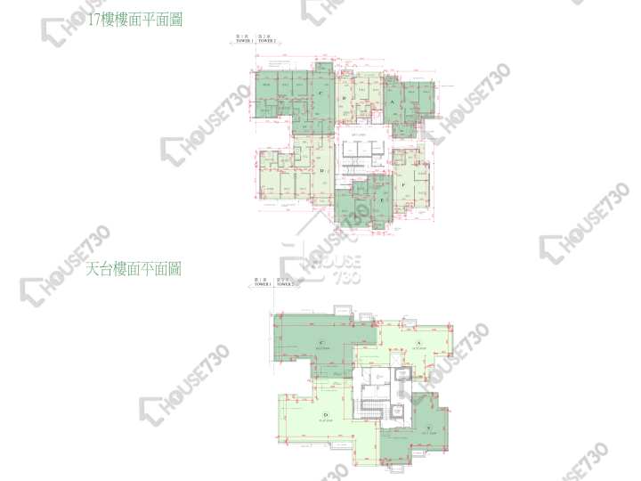 海日灣 平面圖 海日灣 Court C 2座 17樓 樓層平面圖 - House730