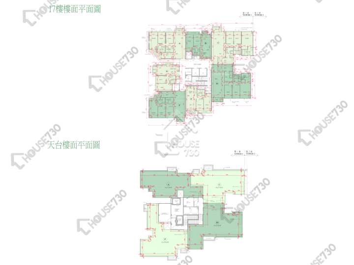 海日灣 平面圖 海日灣 Court C 1座 17樓 樓層平面圖 - House730