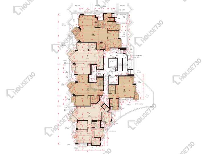 維港頌 平面圖 維港頌 6座 8樓 樓層平面圖 - House730
