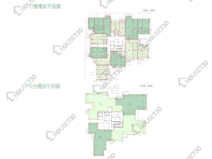 海日灣 平面圖 海日灣 Court B 2座 17樓 樓層平面圖 - House730