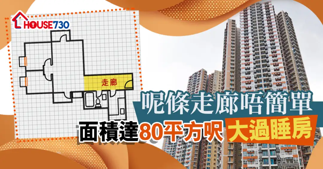 市道行情-呢條走廊唔簡單  面積達80平方呎大過睡房-House730