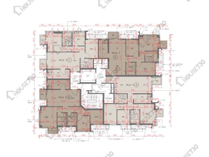天寰 平面圖 天寰 星寰匯1座 3樓 樓層平面圖 - House730