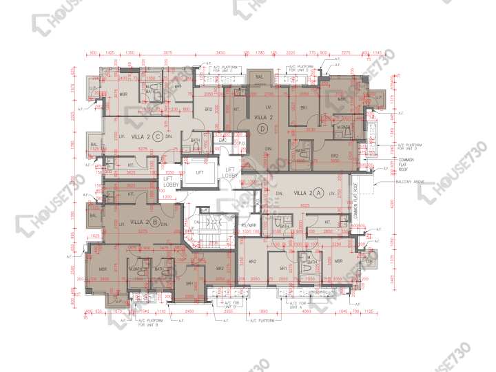 天寰 平面圖 天寰 星寰匯1座 2樓 樓層平面圖 - House730