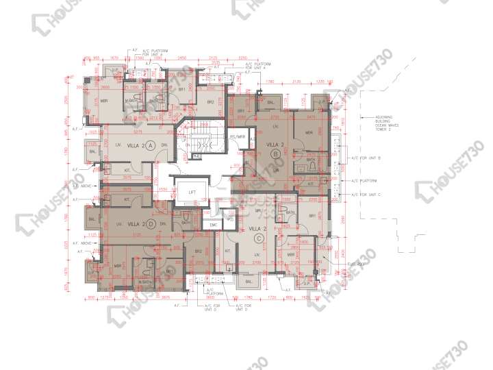 天寰 平面圖 天寰 星寰匯2座 2樓 樓層平面圖 - House730