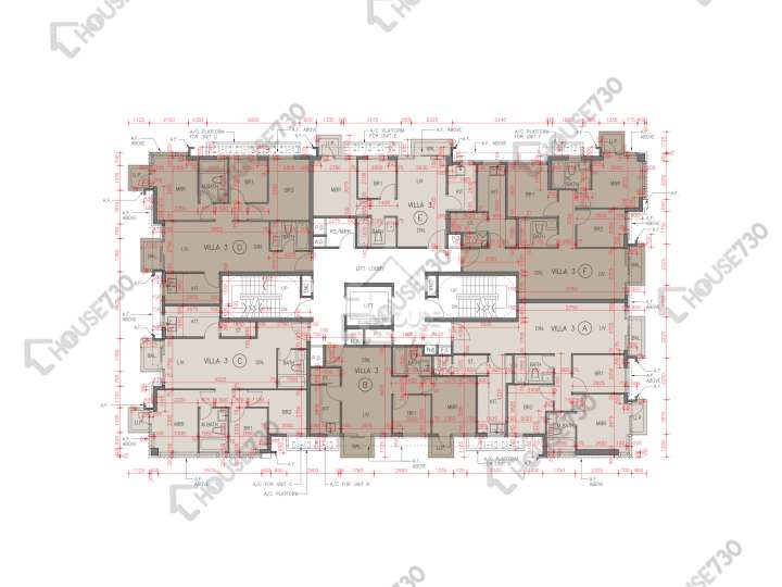 天寰 平面圖 天寰 星寰匯3座 3樓 樓層平面圖 - House730